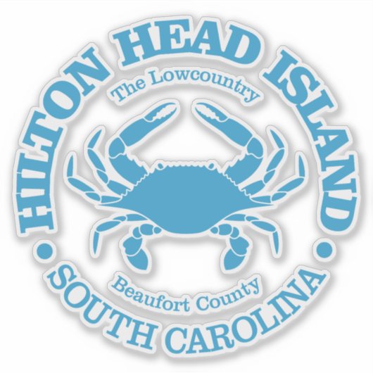 Hilton Head Island (krab) Sticker (Voorkant)