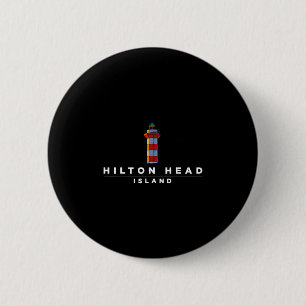 Hilton Head Island Lighthouse Sc Vakantie Souvenir Ronde Button 5,7 Cm