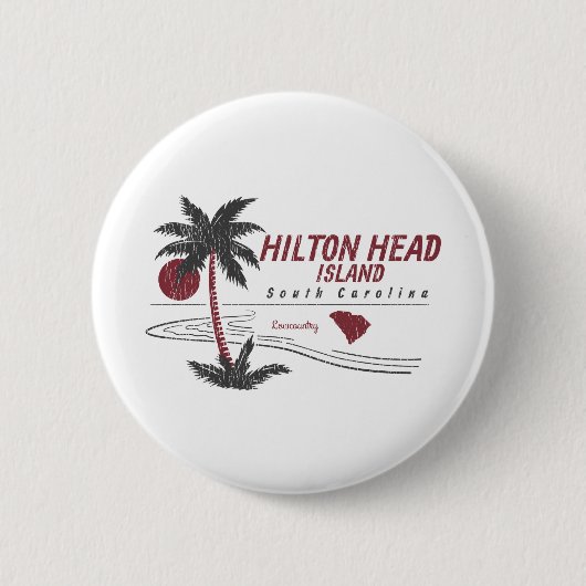 Hilton Head Island Lowcountry Ronde Button 5,7 Cm (Voorkant)