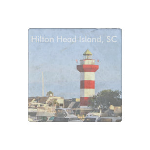 Hilton Head Island SC Lighthouse and Boats, Magnet