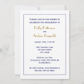 Hilton Head Island SC  Map Navy Blue Kaart (Achterkant)