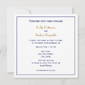 Hilton Head Island SC  Map Navy Blue Kaart (Achterkant)