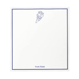 Hilton Head Island SC  Map Navy Blue Notitieblok