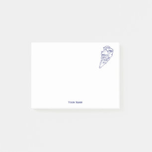 Hilton Head Island SC  Map Navy Blue Post-it® Notes