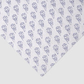 Hilton Head Island SC Map Navy Blue Tissuepapier (Detail)