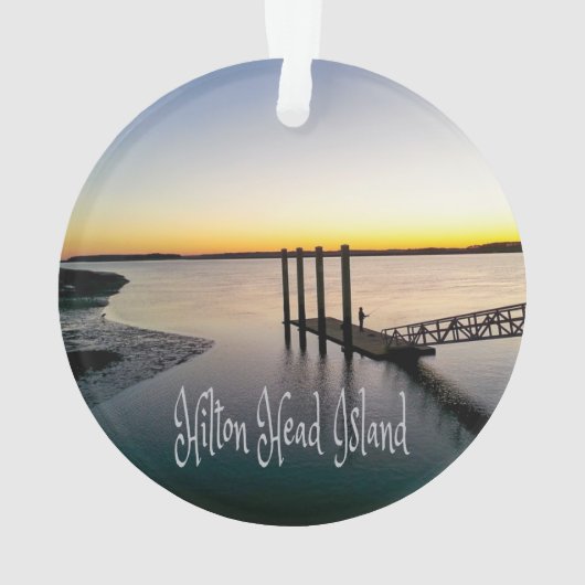 Hilton Head Island South Carolina Ornament (achterkant)