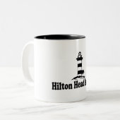 Hilton Head Island. Tweekleurige Koffiemok (Voorkant links)