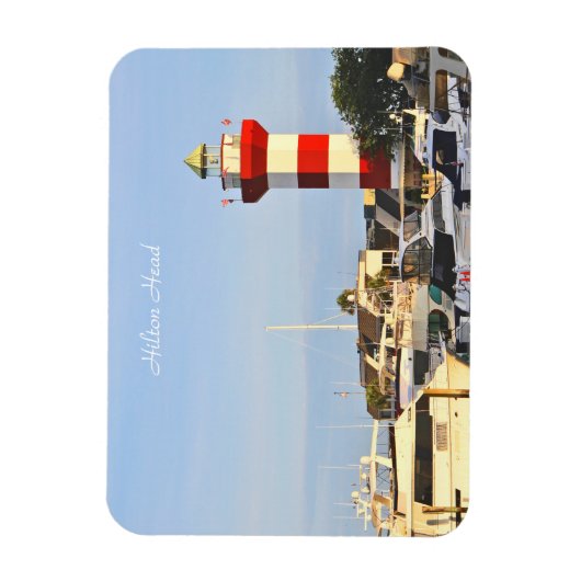 Hilton Head Lighthouse, fotografie op Magnet Magneet (Verticaal)