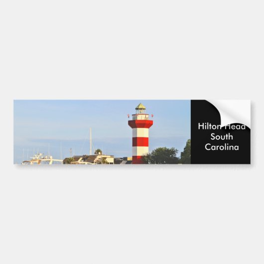 Hilton Head Lighthouse on Bumper Sticker (Devant)