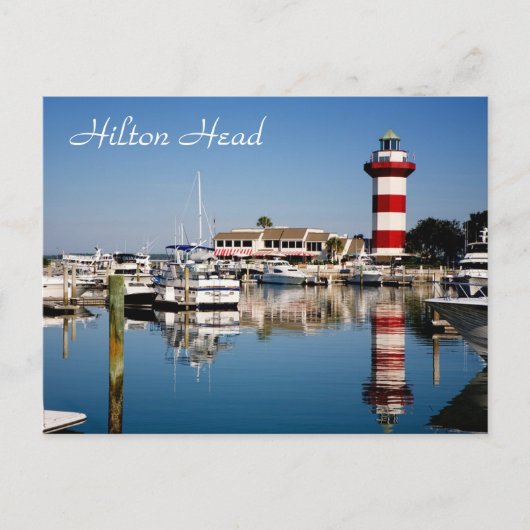Hilton Head, SC Harbour Town Lighthouse Briefkaart (Voorkant)