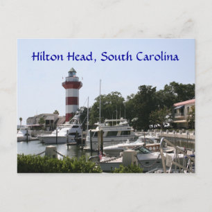 Hilton Head, SC Harbour Town Lighthouse Briefkaart