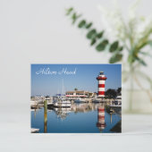 Hilton Head, SC Harbour Town Lighthouse Briefkaart (Staand voorkant)