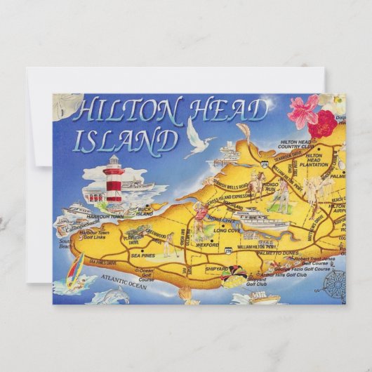 Hilton Head SC Moving Faire-part (Devant)