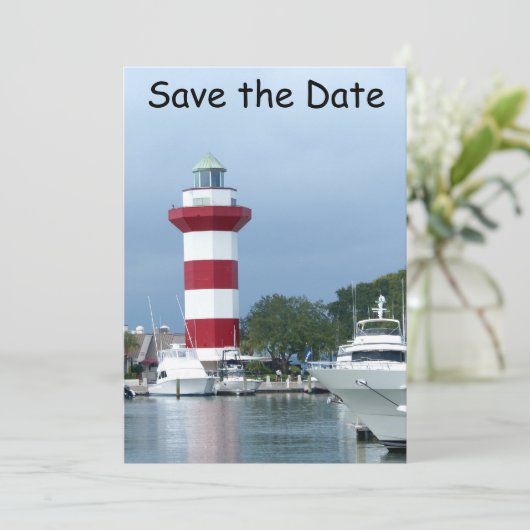 Hilton Head - Sla de datum op Save The Date (Staand voorkant)