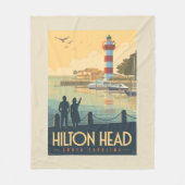 Hilton Head | South Carolina Fleece Deken (Voorkant)