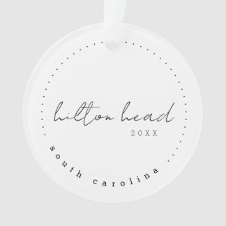 Hilton Head South Carolina Travel USA Simple Ornament