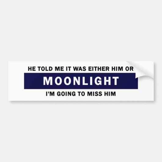 Him of Moonlight Bumpersticker (Voorkant)