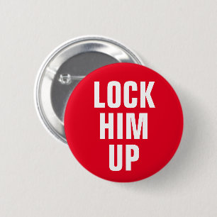 "Him omhoog vergrendelen" Beleef de Trump Ronde Button 5,7 Cm