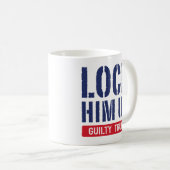 Him omhoog zetten Guilty Trump Koffiemok (Voorkant rechts)
