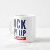 Him omhoog zetten Guilty Trump Koffiemok (Voorkant links)