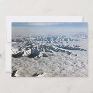 Himalaya-bergen onder wolken - Tibet Kaart