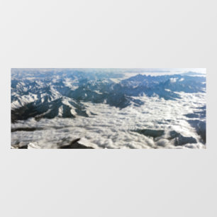 Himalaya-bergen onder wolken - Tibet Raamsticker