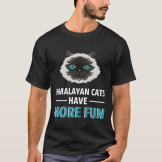 Himalaya Cat heeft meer plezier lange mouwen kat S T-shirt