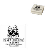 Himalaya Cat Retour Adres Kerstmis Rubberstempel (Gestempeld)