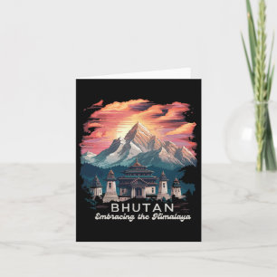 Himalaya Hike Tempel Bhutan Kostuum Wandelen Bhuta Kaart