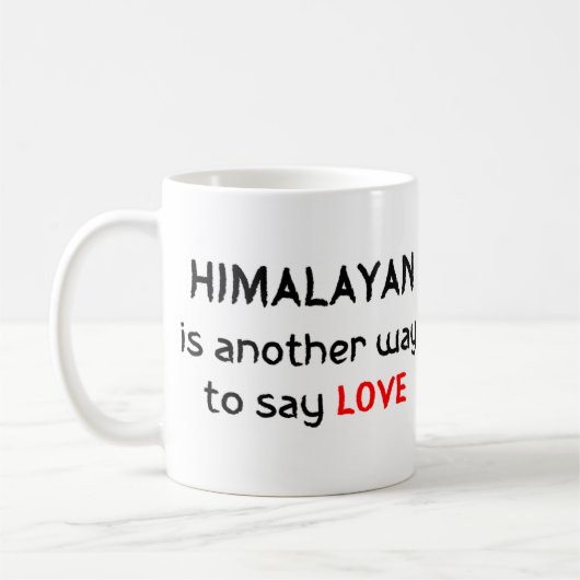 himalaya houdt van koffie - mok (Links)