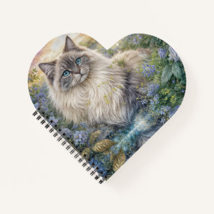 Himalaya kat in tuin notitieboek