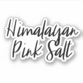 Himalaya Roze Zout Opslag Sticker (Voorkant)