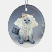 Himalayan Cat Bluepoint Angel-Ornament Keramisch Ornament (Links)