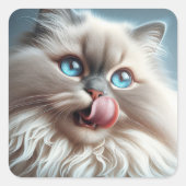 Himalayan Cat Vierkante Sticker (Voorkant)