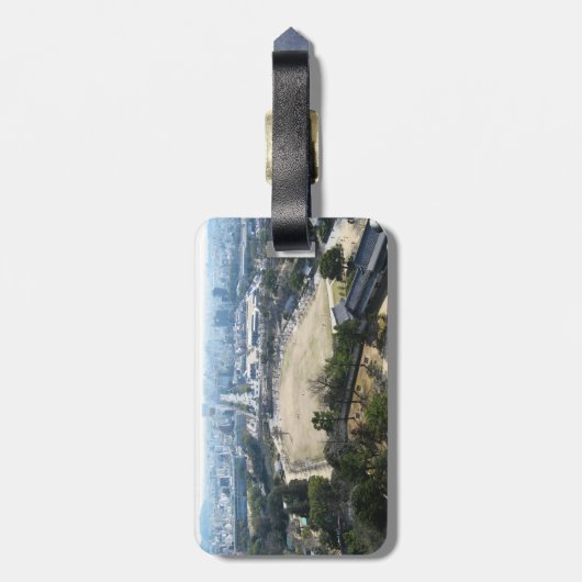 Himeji, Japan (Uitzicht vanaf de bovenkant van het Bagagelabel (Achterkant verticaal)