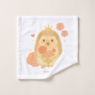 HIMEKARI Floral Hedgehog Wash Towel –Clear Washandje