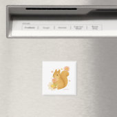 HIMEKARI Floral Squirrel Magnet –Clear (In Situ (Lave-vaisselle))