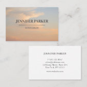 Himmel Foto Visitenkarte Carte de visite (Devant / Derrière)