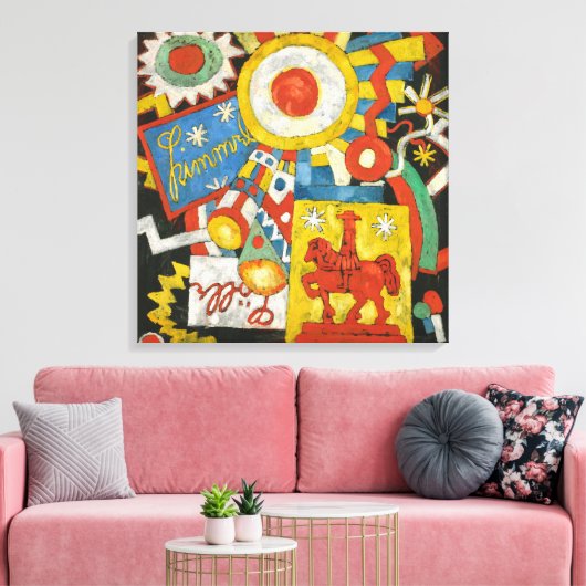 Himmel van Marsden Hartley, expressionisme Canvas Afdruk (Insitu (Woonkamer))