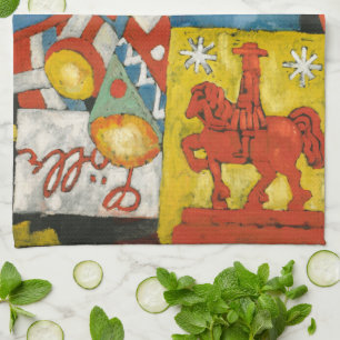 Himmel van Marsden Hartley, Vintage Expressionisme Theedoek