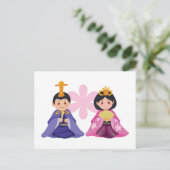Hina Matsuri Dolls Briefkaart (Staand voorkant)