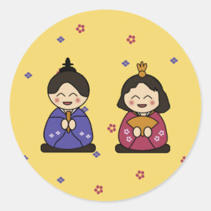 Hina Ningyo Ronde Sticker