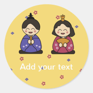 Hina Ningyo Ronde Sticker