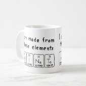 Hinata nom de table périodique mug (Devant gauche)