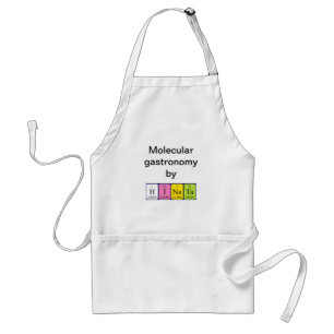 Hinata periodiek table name apron standaard schort
