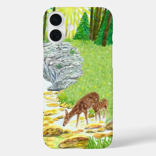Hinde en jong Case-Mate iPhone case (Achterkant)