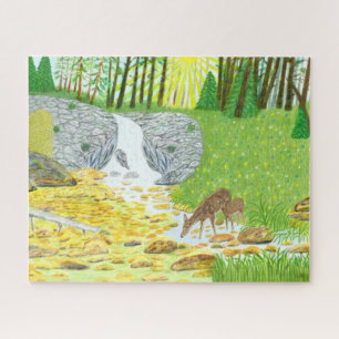 Hinde en jong hert 520 stukjes puzzel