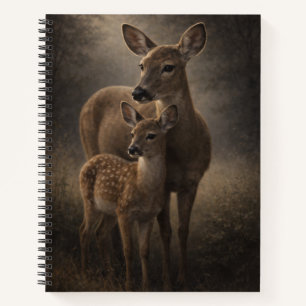 Hinde en jong hert Kunst over wilde herten Not Notitieboek