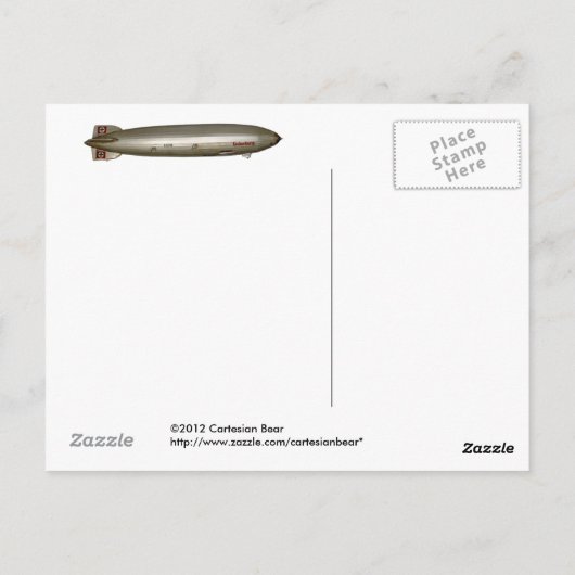 Hindenburg Briefkaart (Achterkant)