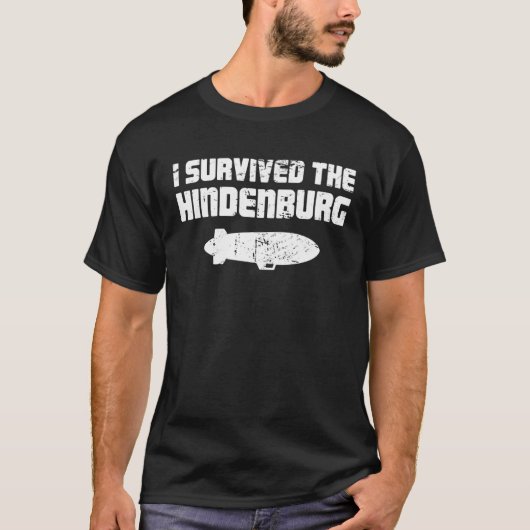 Hindenburg Dirigible Airship & Blimp T-shirt (Voorkant)